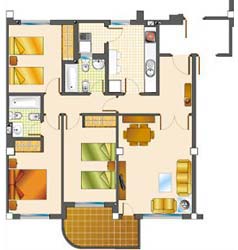 Tipo A 3 dormitorios impar