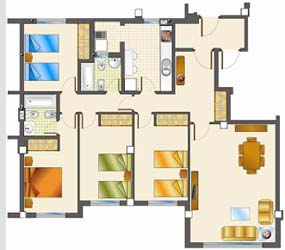 Tipo A 4 dormitorios impar